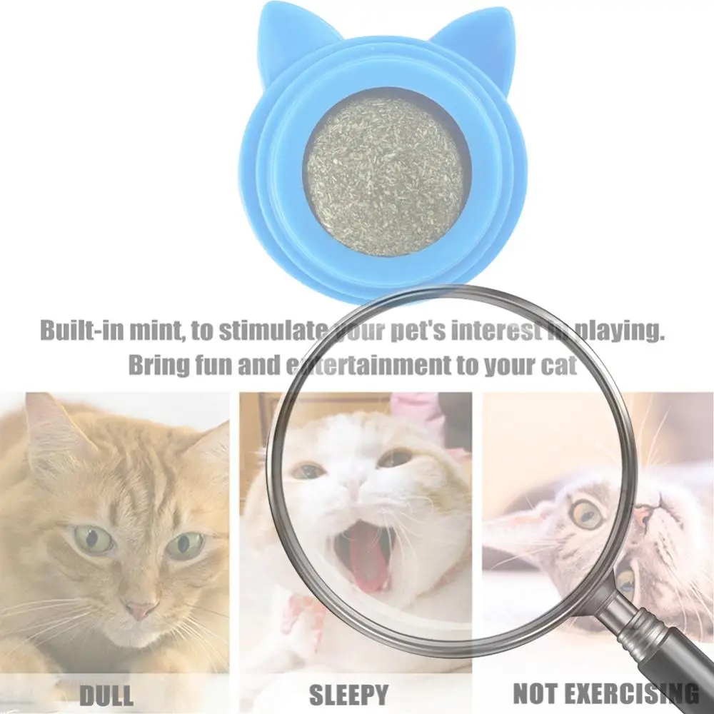 

Вращающийся энергетический шарик из кошачьей мяты, самоклеящиеся шарики из кошачьей мяты, игрушка для кошек с прозрачной крышкой, шарики из кошачьей мяты, игрушки, товары для здоровья домашних животных