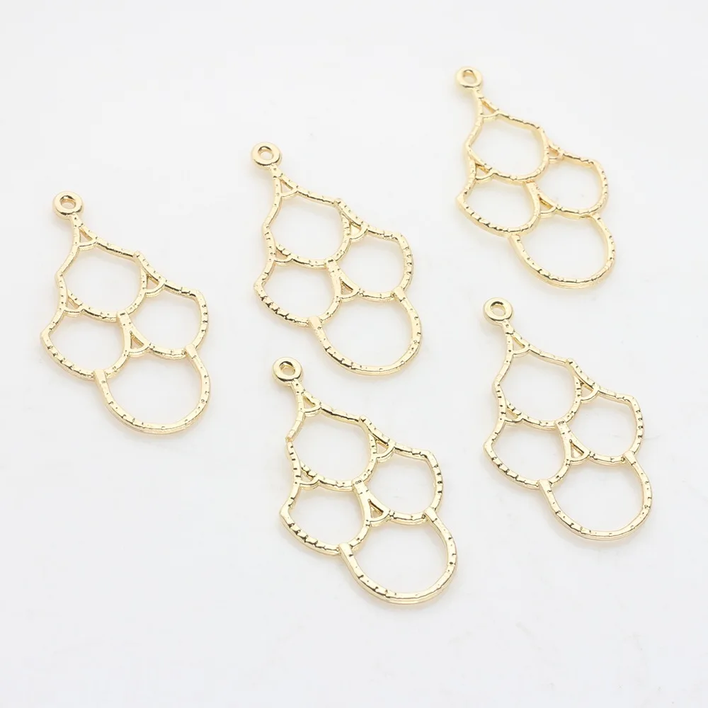 10pcs Alloy Irregularity Fashion Hollow Out Charms Pendant Earring Necklace Jewelry Making DIY Handmade Ornaments Accessories