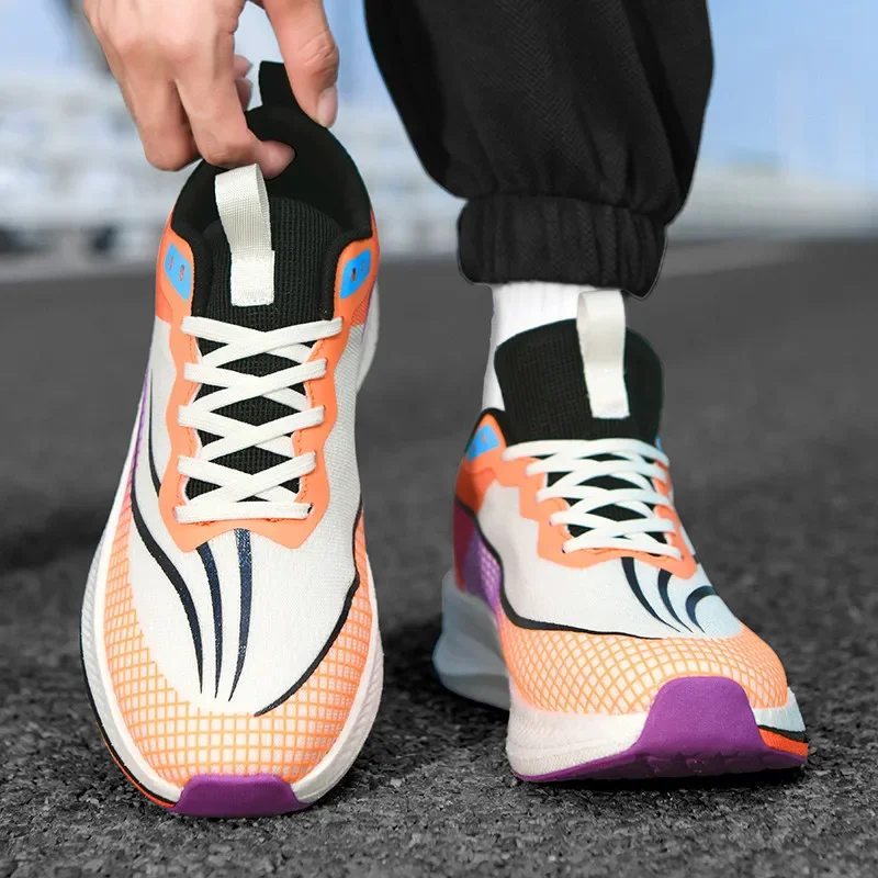 

Мужская обувь, осень 2024, новые молодежные кроссовки с карбоновой пластиной, легкая, дышащая, удобная спортивная обувь для пар 35-45