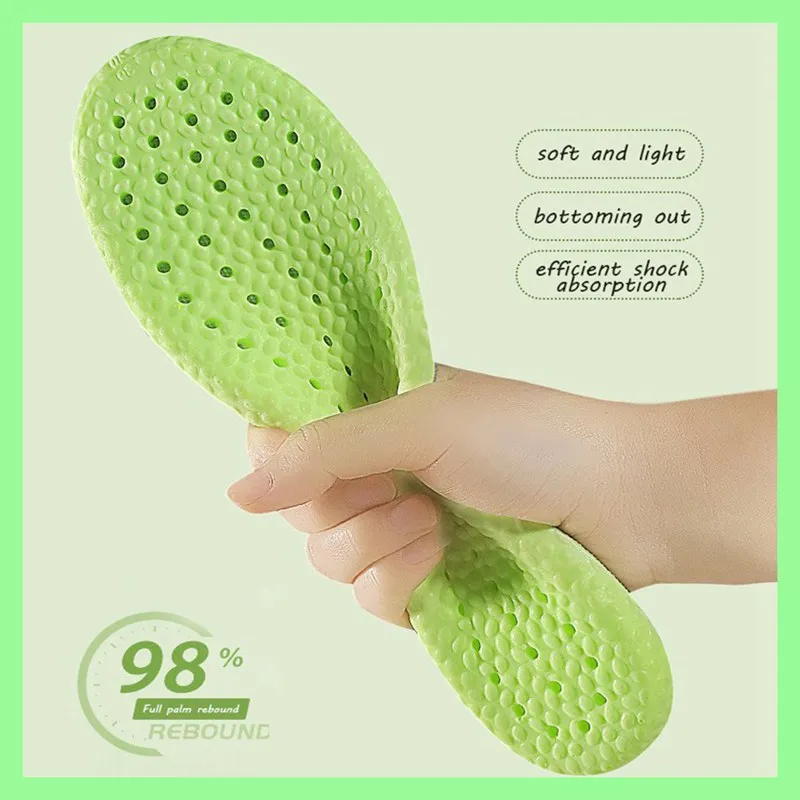 1Piar Sports Shoes Insoles Comfort Running Shock absorbing Insoles for Feet Men Woman Shoe Sole Damping Templates 35-46