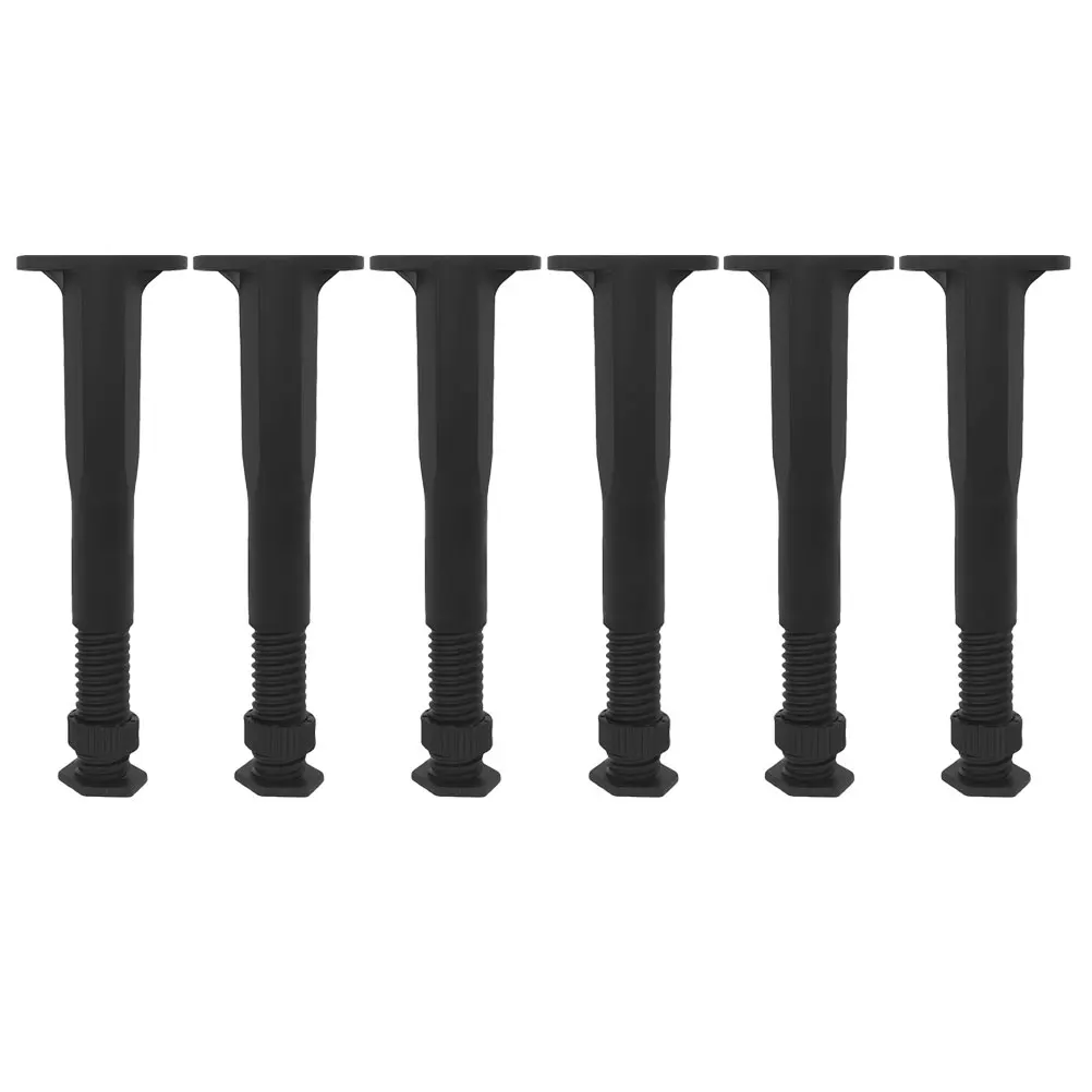 

6pcs Adjustable Plastic Frame T-Shaped Support Feet Heavy Duty Sturdy Furniture Legs For Bed Sofa Table Chair Dresser Bed Frame