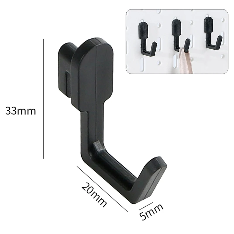 ~5Pcs Peg Board Accessories Plastic Pegboard Hooks Pegboard Hook Peg Board Tool Organizer Utility Locking Kit