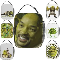 Shrek Nicolas Cage - Face Insulated Lunch Bags Picnic Bags Thermal Cooler Lunch Box Lunch Tote for Woman Work Children School