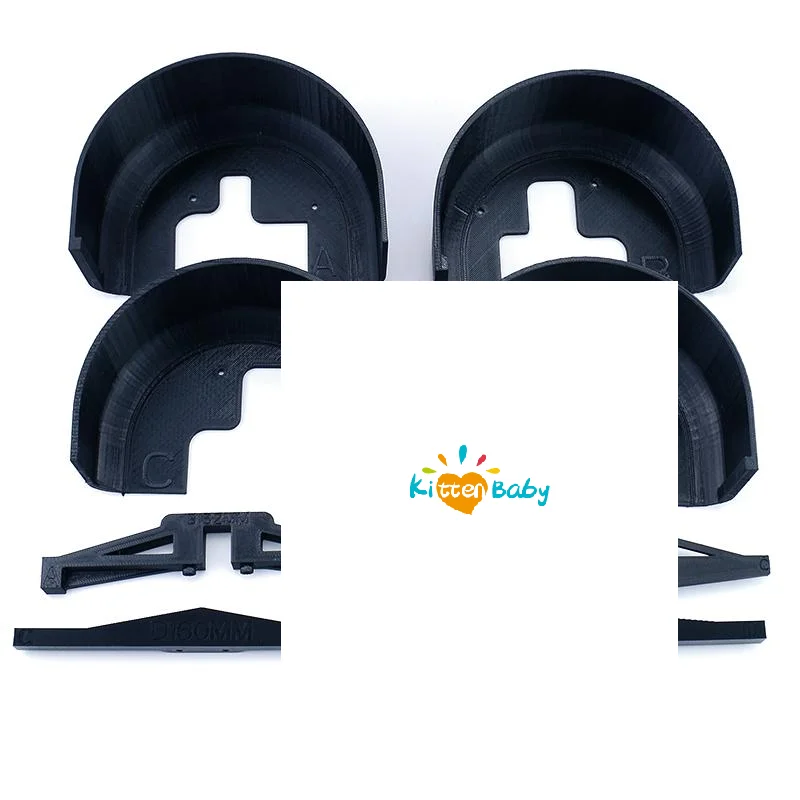 

1 комплект накладок для Mjx 7303 Hyper Go 1/7 Rc Car C3 RC Автомобиль Внедорожный грузовик Обновление моделирования Передние и задние крылья