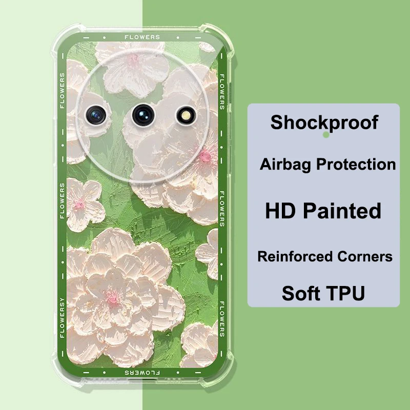 For Nubia Focus NX302J Reinforced Corners Soft TPU Shockproof Airbag Case For Nubia Z50 Z60 Ultra Z50S Z40S Pro HD Painted Cover