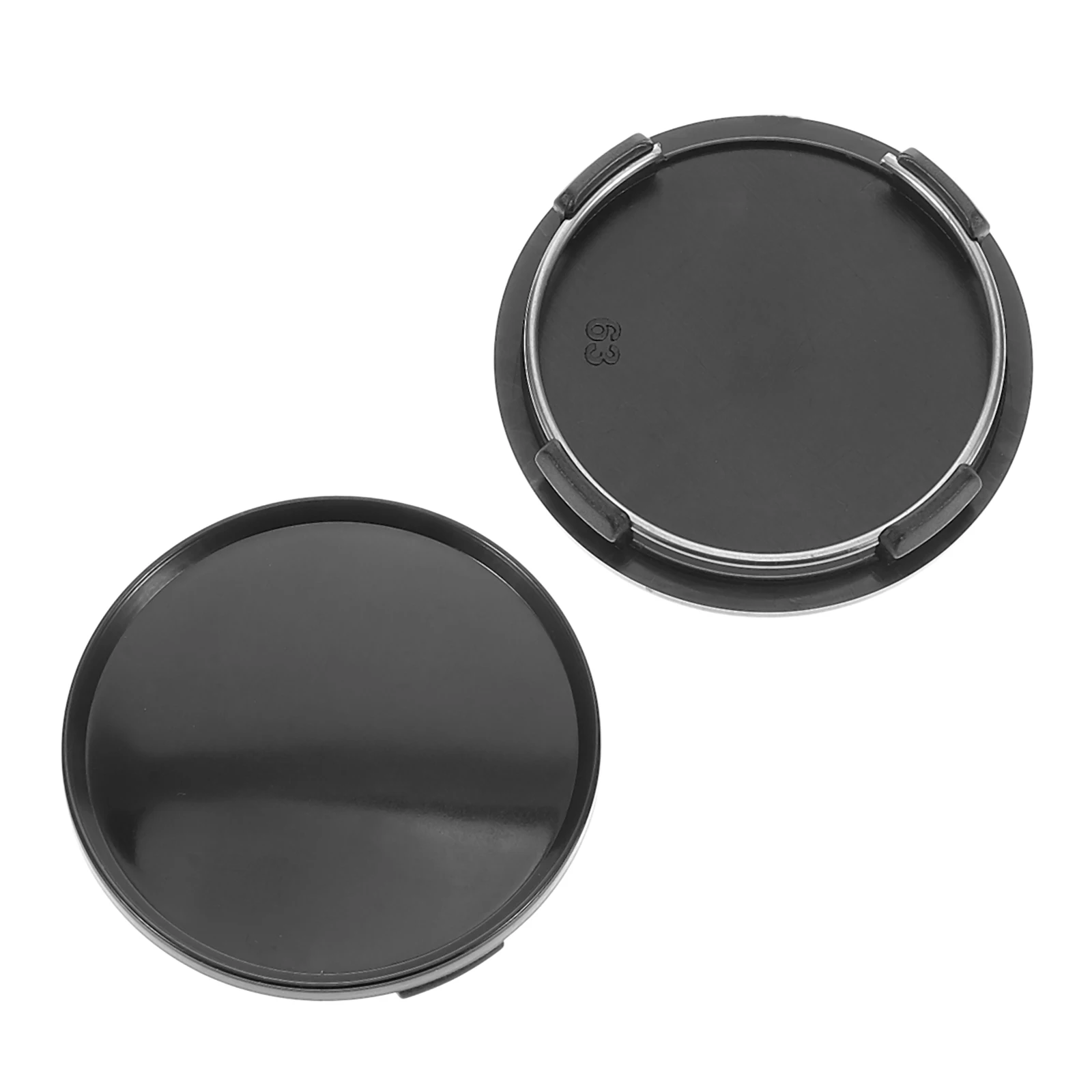 

2 Pcs Hubcaps Car Wheel Centre Rims Center Cover Blank Stickers Metal Bearing Dust
