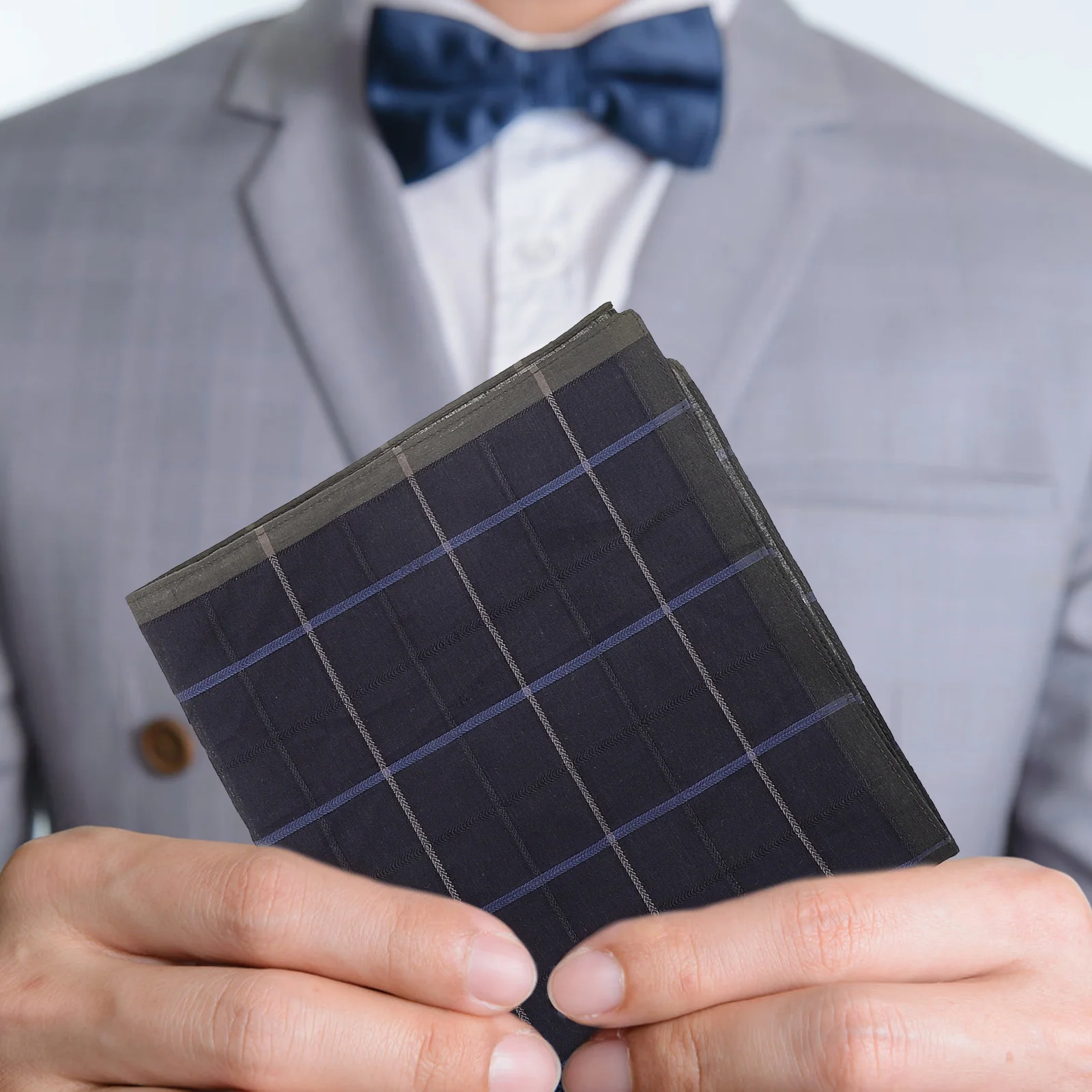 3Pcs 남성용 코튼 손수건 포켓 스퀘어 여성용 우아한 손수건 매일 사용 웨딩 파티 졸업 축제
