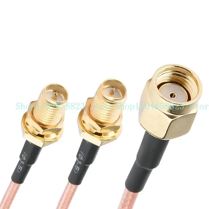 RG316 Kabel Y Tipe Splitter Combiner SMA Female Ke Double SMA Male 1 Ke 2 Female untuk 3G 4G Router Kartu Jaringan