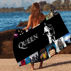 Freddie Mercury Queen Band Towel Microfiber Beach Towel Absorbent Quick dry Soft Yoga Swimming Resort Mountain Climbing Towel