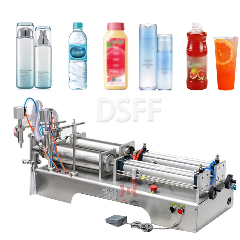 

Automatic Pneumatic Moisturizing Water Liquid Double Head Filling Machine, Stainless Steel Commercial Cola Filling Machine