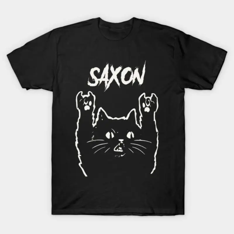 Saxon Metal Cat T-Shirt