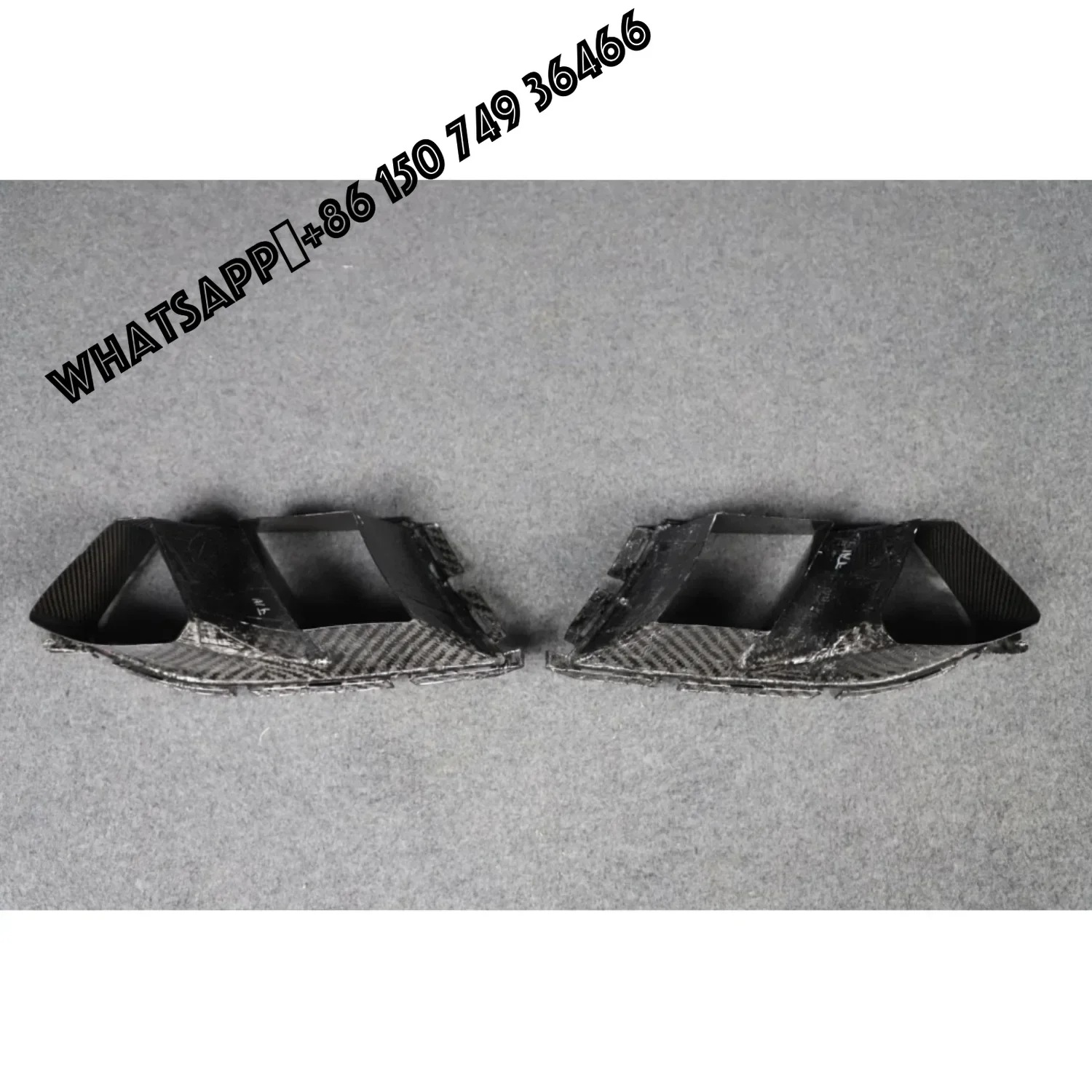 

High Quality Car Front Bumper Light Frame Decoration Suitable for BMW M3/M4 G80/G82 Dry Carbon Fiber Front Bumper Light Frame