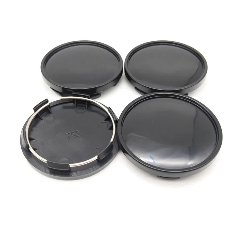 

High Quality Wheel Center Cap Wheel Rim Hub 4pcs 6 Teeth 62mm ABS Black Cap Cover Car Accessories Exterior Part