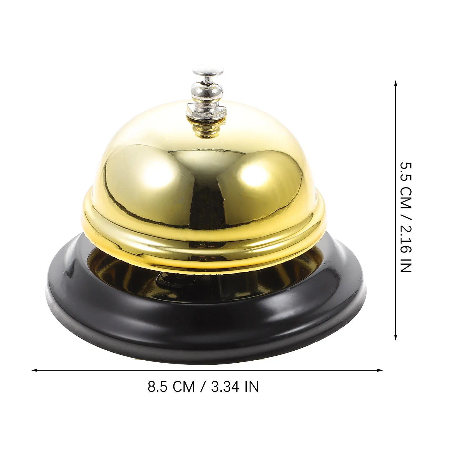 Service Portable Reception Bell Clear Loud Ring For Hotel Kitchen Bar Lightweight Desktop Call Bell Flower Printed Design