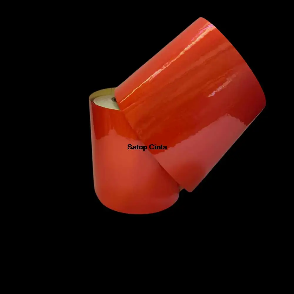 15cm*5m Advertisement Reflective Material Red Silver White Orange Adhesive Safety Warning Glass Beads Tapes Reflectors Stickers