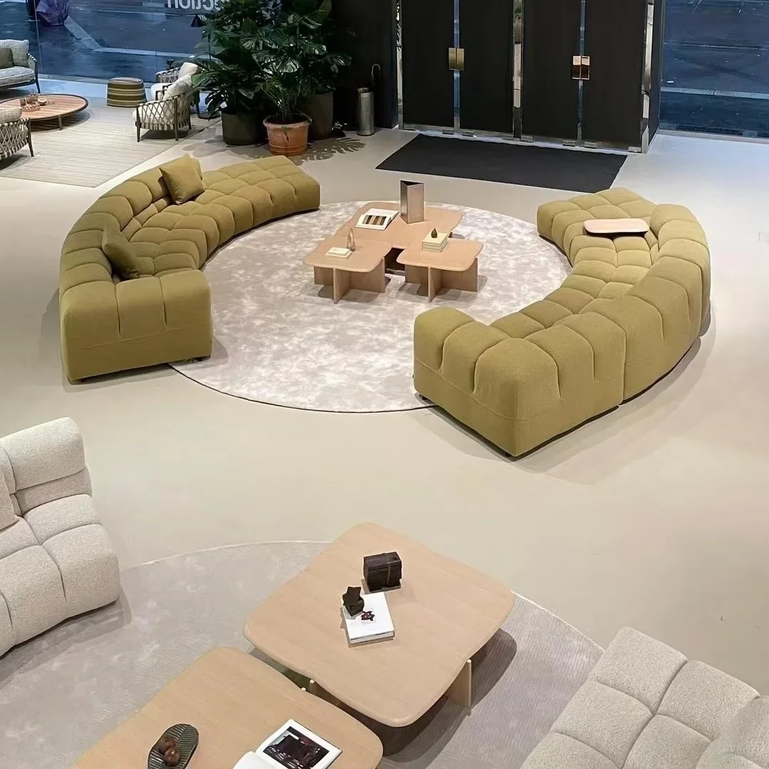 클래식, 다양한 스타일, 퍼프 소파, 크림 윈드, 면과 린넨, 패브릭