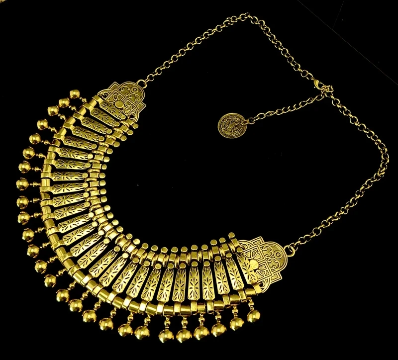 Afghan Bohemian Choker Necklace Earrings Set