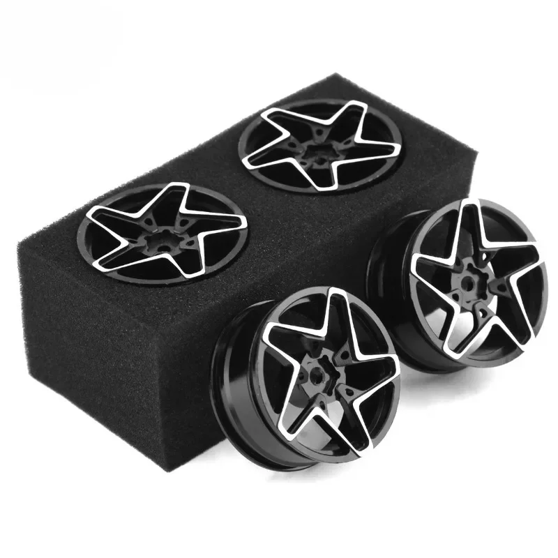 

4PCS 52mm Metal Wheel Rim Hub Rubber Tire For 1/10 On-road Racing Drift Touring HSP 94123 94122 TAMIYA TT02 SAKURA D5