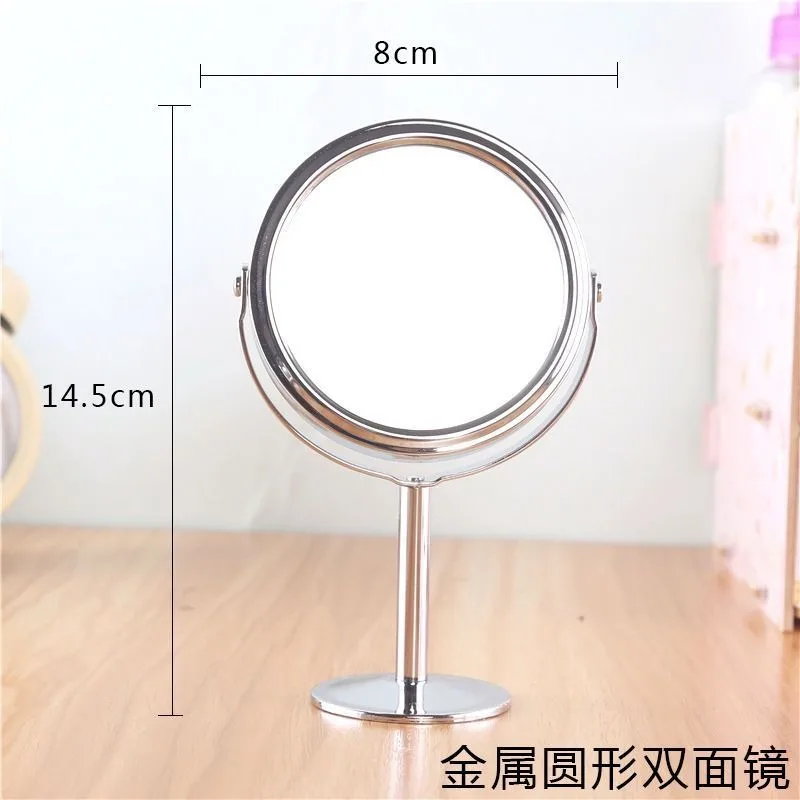 3/4/5/6 بوصة مرآة ماكياج خمر 3x مرآة ماكياج سطح المكتب الأوروبي مزدوجة الوجهين مرآة ماكياج الحد الأدنى