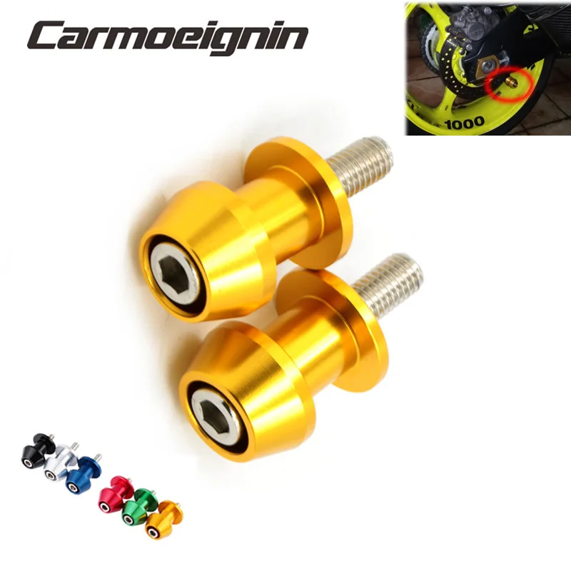 2pcs 8mm Motorbike CNC Swingarm Swing Arm Spools Sliders For Suzuki GSX-R GSXR 600 750 1000 K1 K2 K3 K4 K5 K6 K7 K8 K9 K10 K11