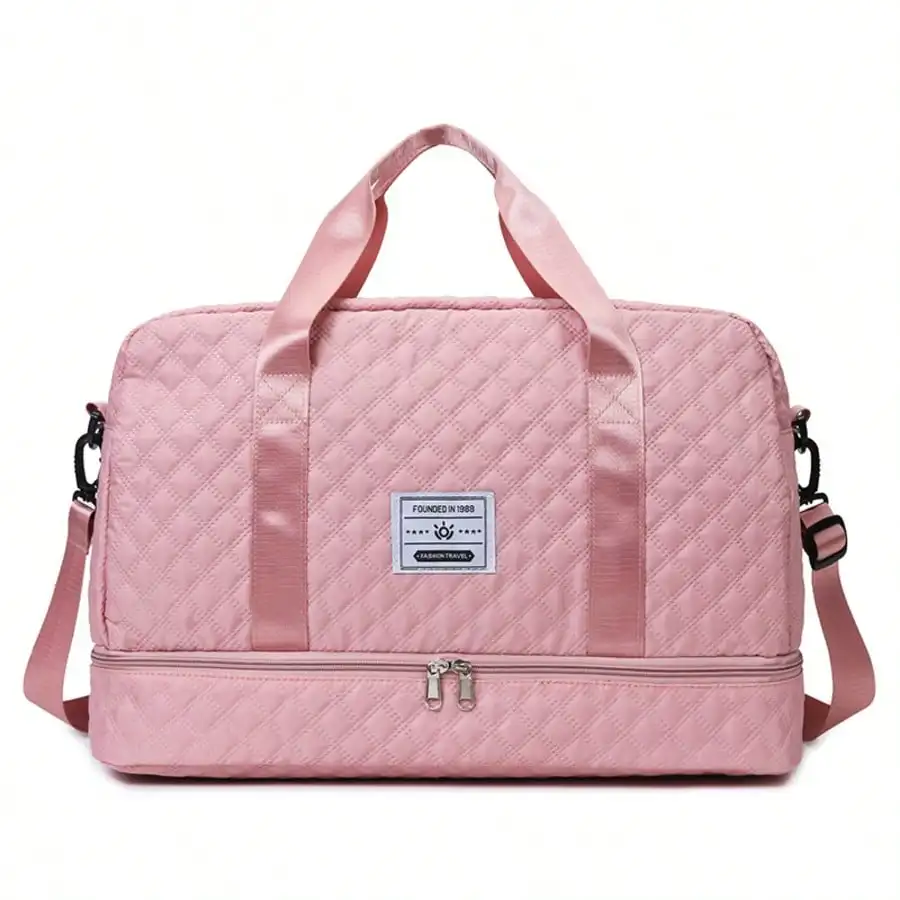 Однотонная дорожная спортивная сумка унисекс — многофункциональное отделение для обуви, легкий подарок большой вместимости