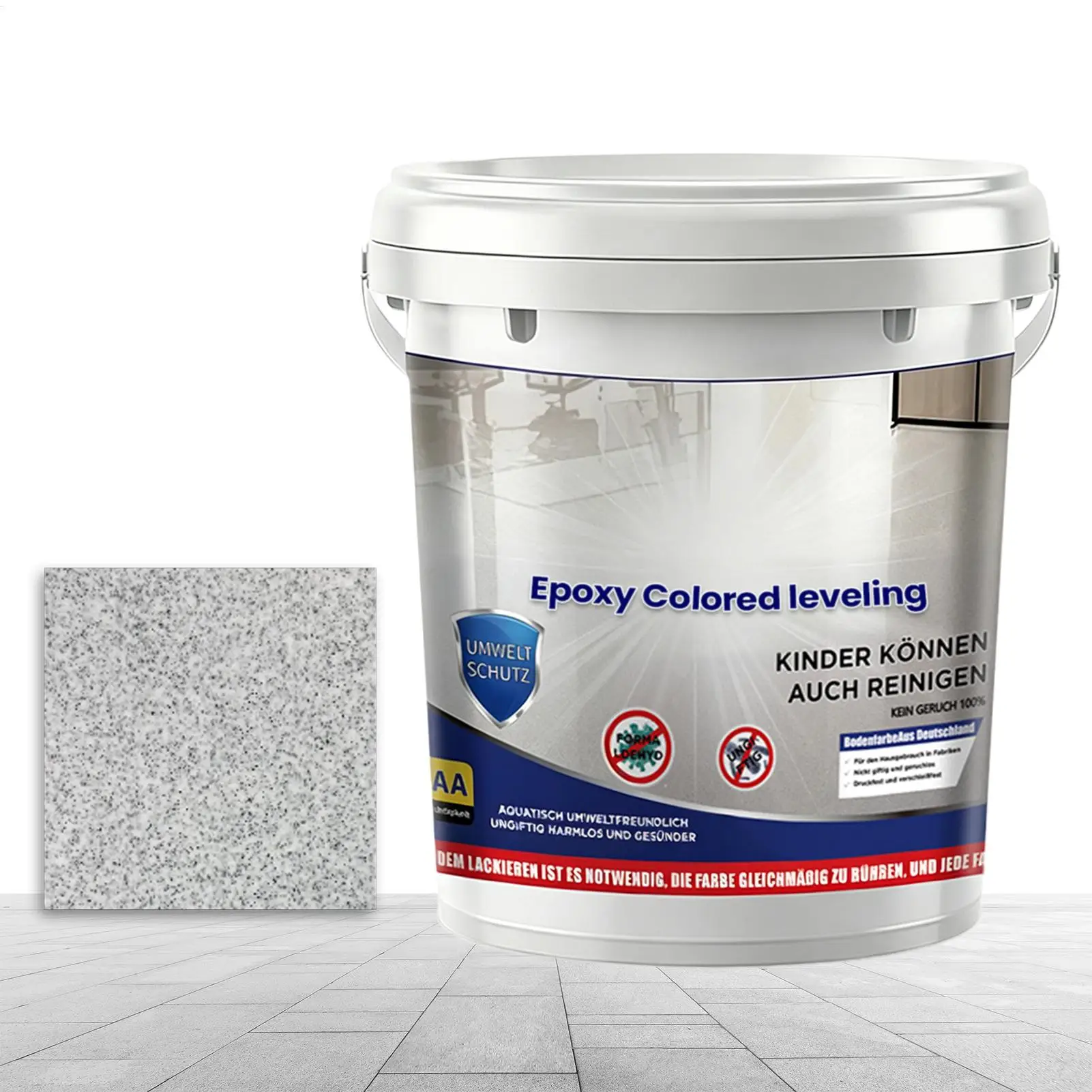 Epoxy Colored Sand Self Leveling Floor Paint Waterproof Paint for Garage Home Floors for Solves Poor Durability and Stain Issues