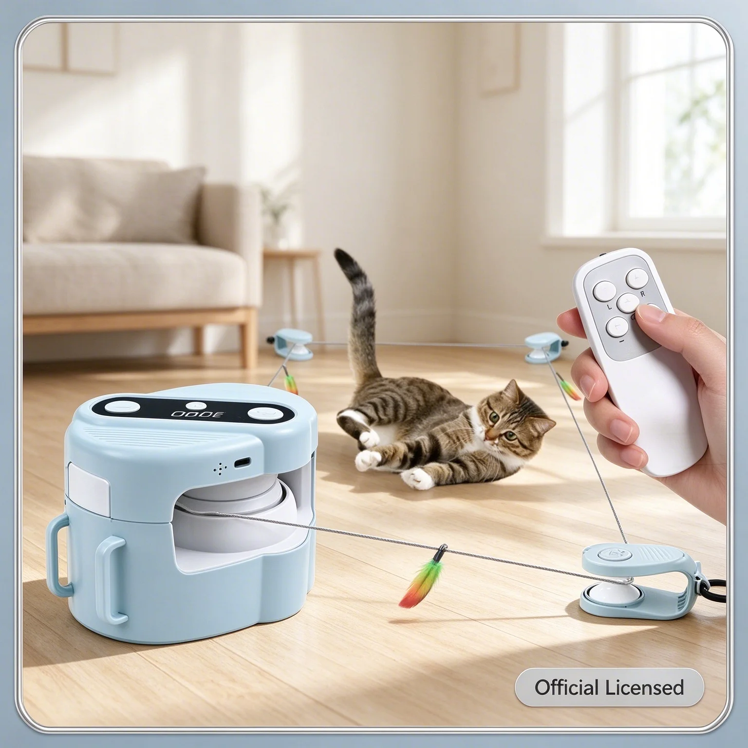 Smart Remote Control Cat Toy Interactive Sounding Bird Teaser Automatic Chasing Toy For Indoor Cats Dogs Anime Toys