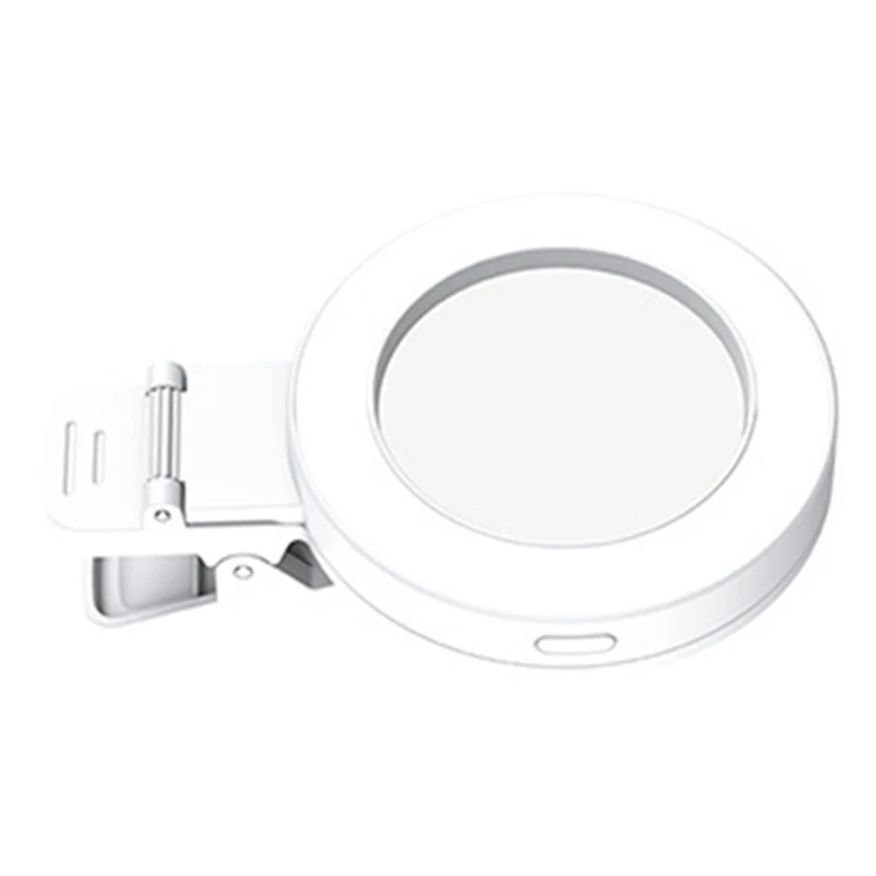 LED Selfie Lights Smartphones LED Selfie Lights ABS & Silicone for Enhances Photos Dropship