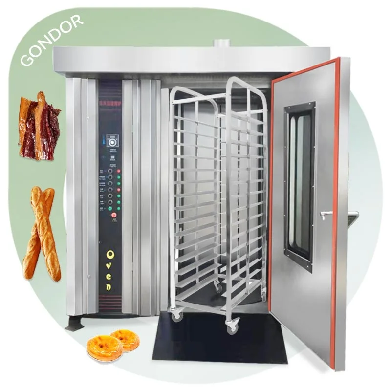 Q  Baker Price 32 Tray Bakery Pita Bread Rotate Bake Rotary Industry Convection Oven for Sale From Turkey
