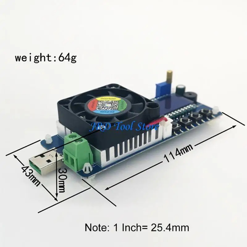 A2UD USB Load Tester Current Battery Capacity Tester 35W for Power Capacity Test
