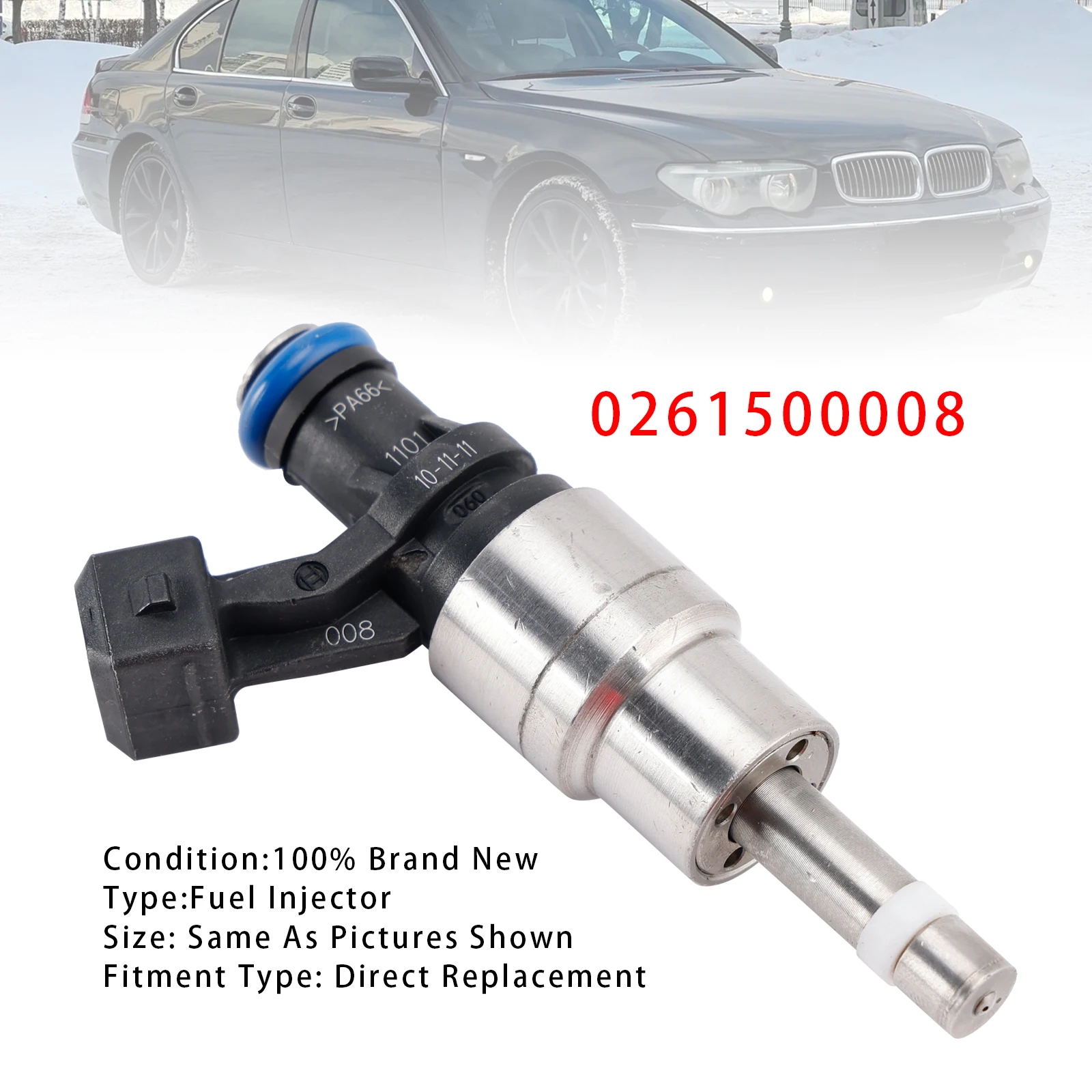 

Artudatech 1 шт. топливный инжектор для BMW 760I 760IL 2002-2008 Rolls-Royce Phantom 0261500008