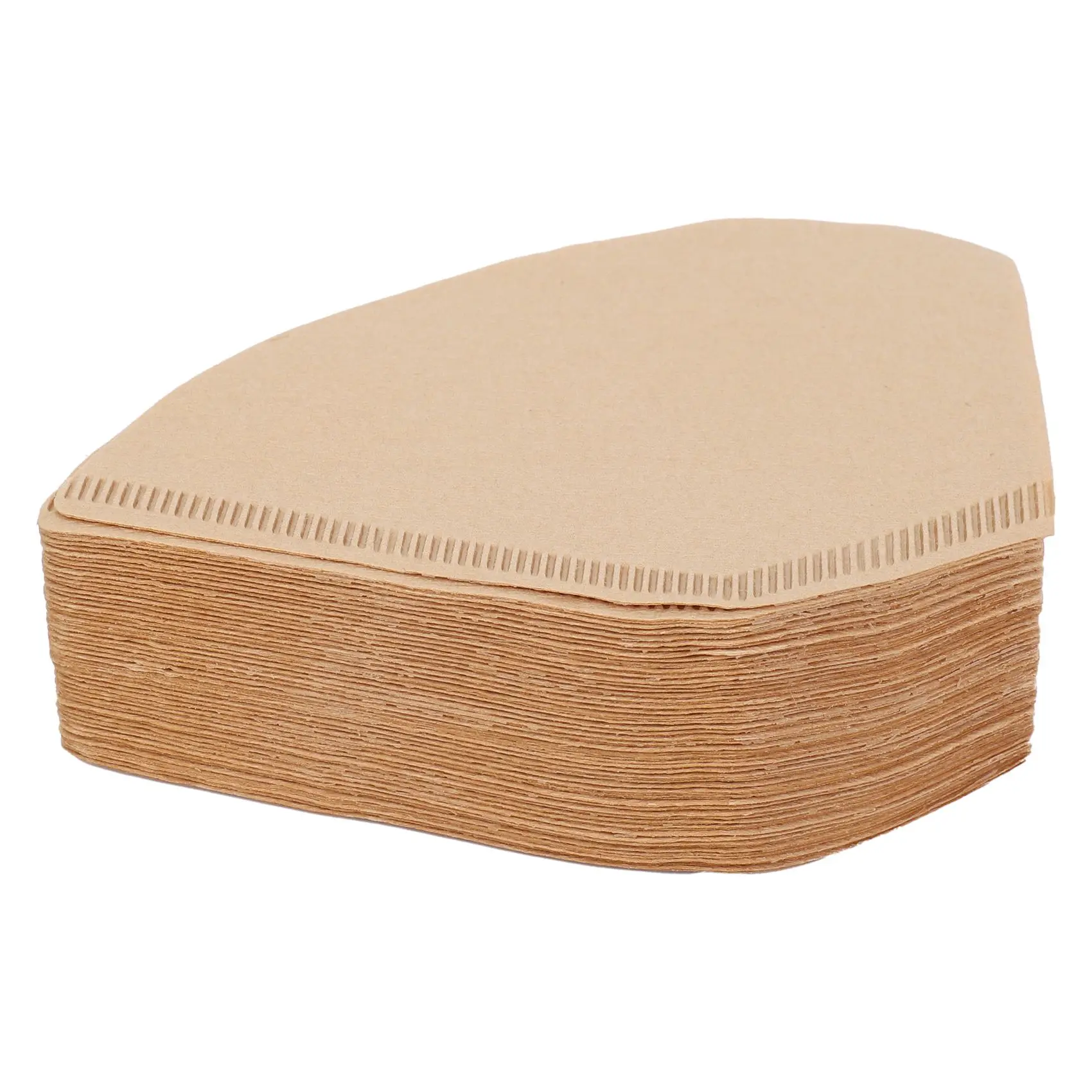 A01M 100 ชิ้นตัวกรองกาแฟทิ้งกรวยกระดาษกาแฟกรองธรรมชาติไม่ฟอกขาวกรอง 4-6 ถ้วยสําหรับเทเครื่องชงกาแฟ