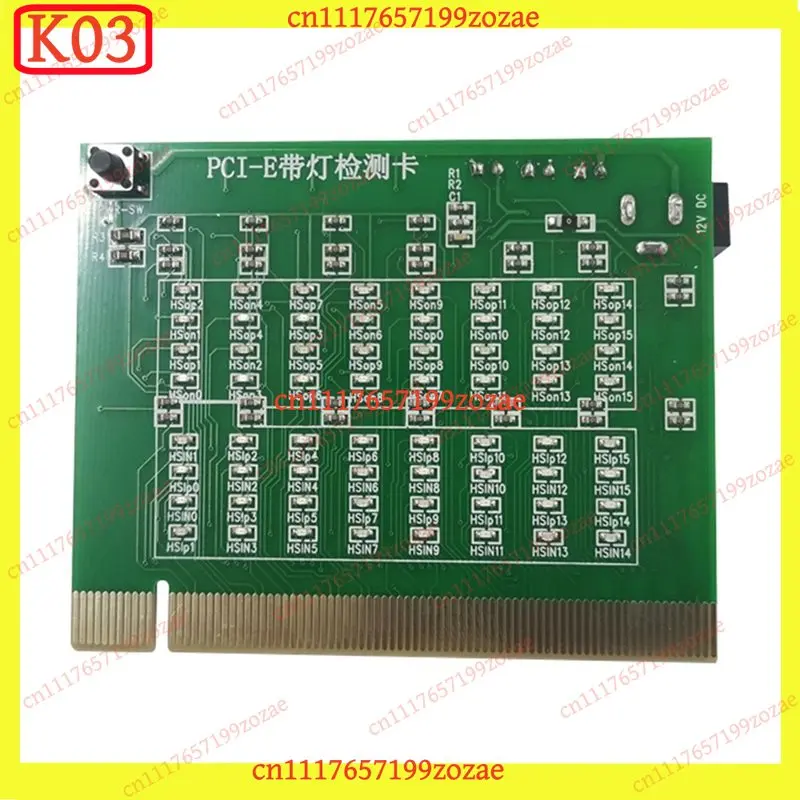 KJ02 PCI‑E 16X Motherboard Slot Tester Card Indicator Light For Southbridge Short & Open Circuit Detection Repair Accessories