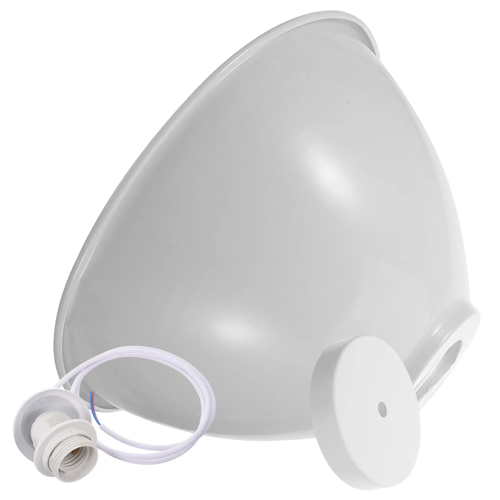 

Aluminum Pendant Light Ceiling Lamp with Shade for Cafe Restaurant Office Home Decor White Painted Modern Vintage Industrial