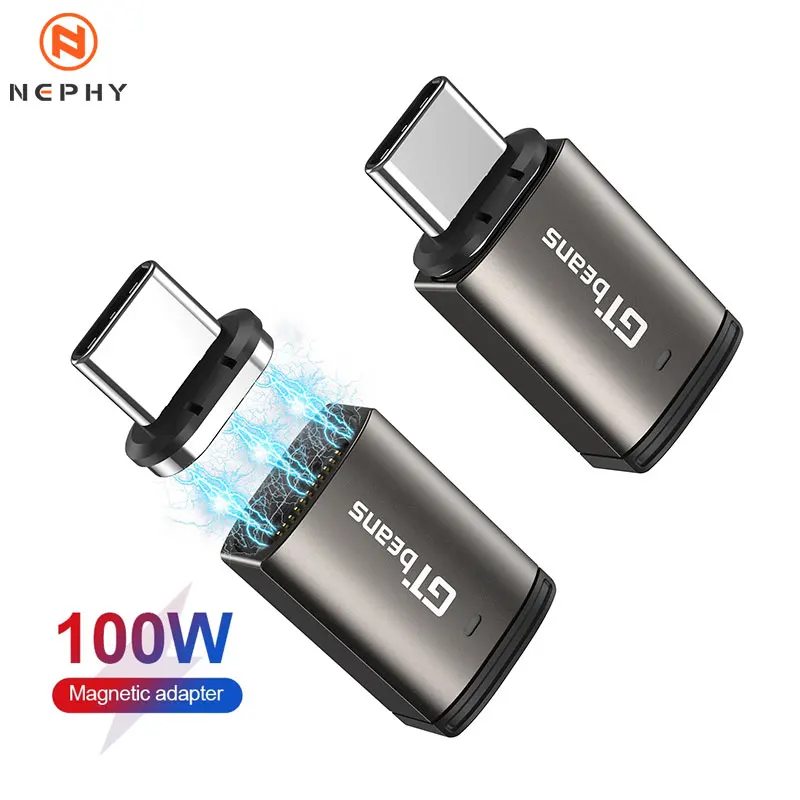 Adattatore Magnetico USB-C 100W – Ricarica Rapida, Convertitore Universale Per Laptop E Tablet