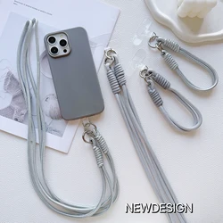 New Adjustable Lanyard Mobile Phone Universal Lanyard Wrist Strap Short Rope Diagonal Long Rope Hand Rope Decorative Pendant