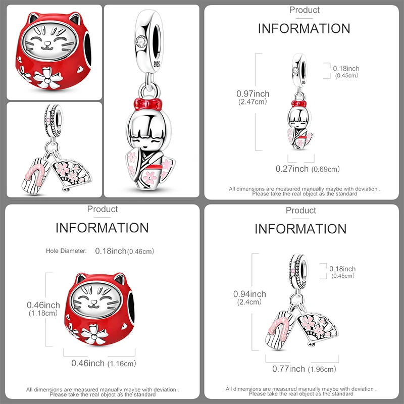 3-teiliges Charm-Perlen-Set, bunte Emaille-Tier-, Blumen- und Herz-Anhängerperlen für DIY-Armband, Halskette, Schmuckherstellung, Geschenk für Frauen und Mädchen – Detail 24
