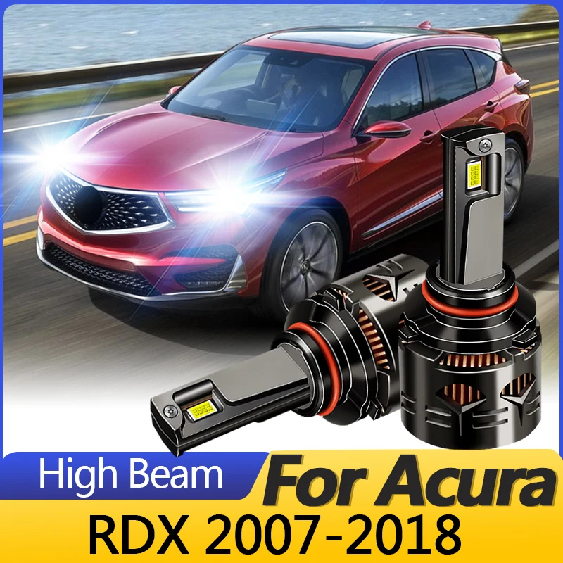 2PCS High quality White CANbus For Acura RDX 2007-2018 LED Headlights High Beam Fog Lamp 9005/HB3 H11 Bulb 30000LM Plug and Play