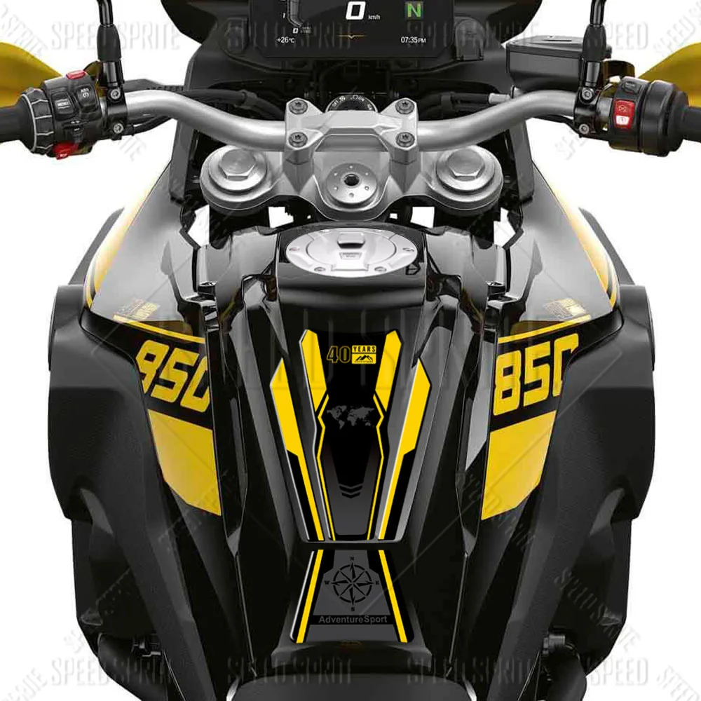 3D Motorcycle Tank Pad Sticker Protector Triple black 40 years Decal For F850GS F750GS F 850 750 GS 2020-2024