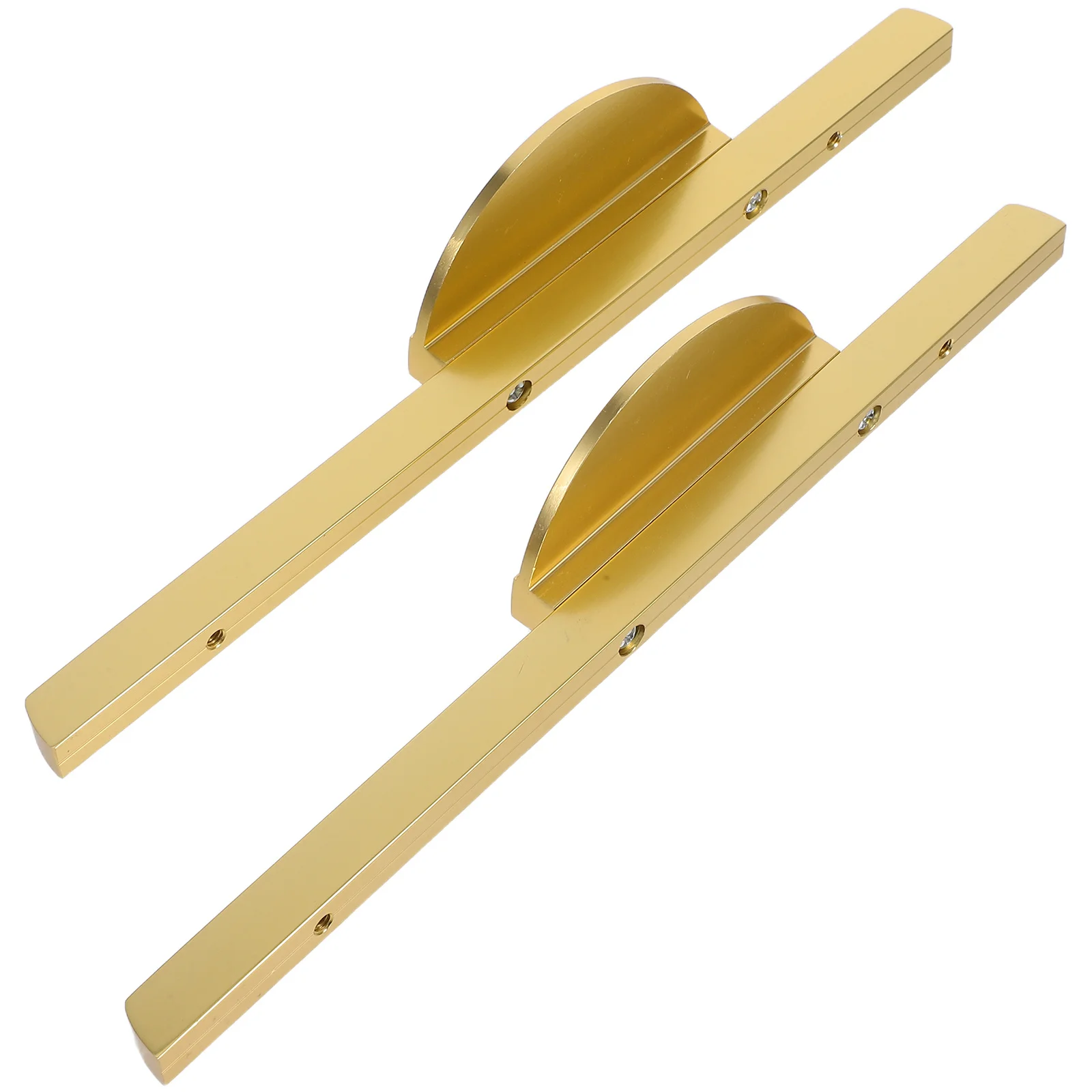 

2Pcs Aluminum Alloy Half Moon Drawer Pulls Minimalist Cabinet Handles for Contemporary Classic Interiors Quick Installation