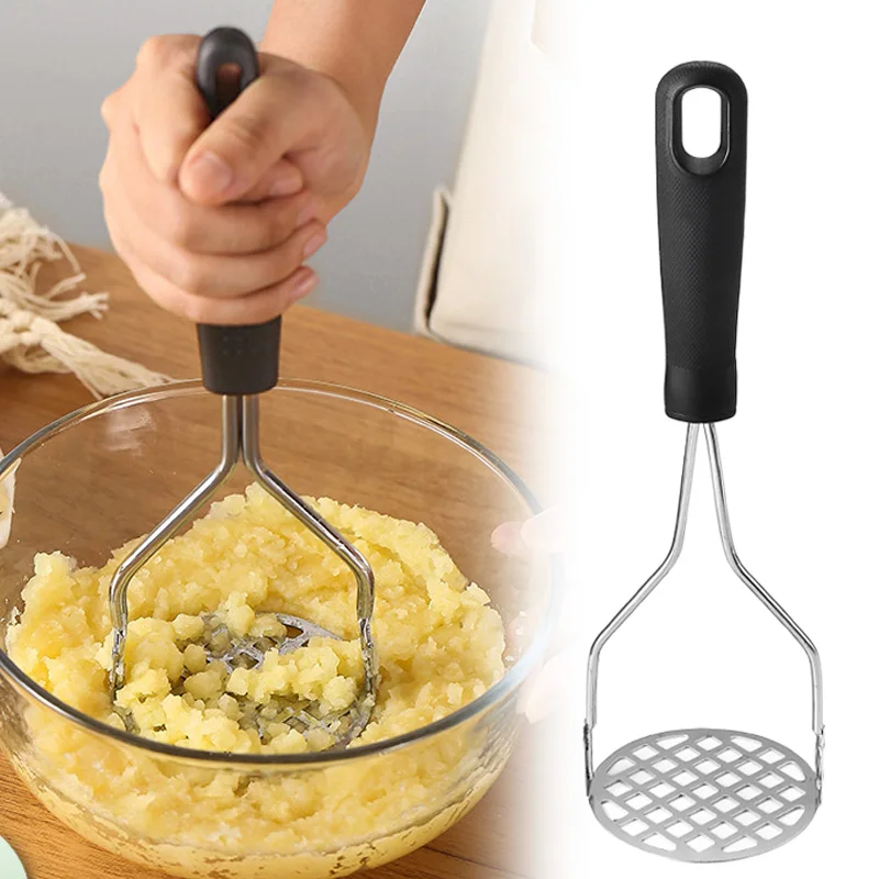 Aparato de cocina, prensa de barro creativa, triturador de puré, máquina para hacer jugo, trituradora de patatas de acero inoxidable, empujador, herramientas de fruta, utensilios de cocina