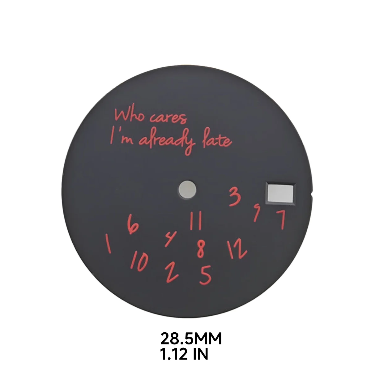 28.5mm NH35 Dial Fits NH35 Movement Watch Accessories NH35 Hands Single Calendar Dial Watches for Men Women Accessories DIY