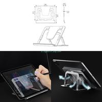 E74D Portable Folding Laptop Stand Tablet Riser Cooling Bracket  Holder Heat Dissipation Aluminum Alloy Rack