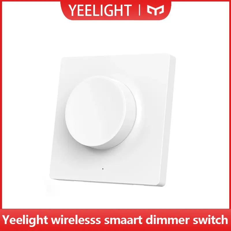 مفتاح دايمر لاسلكي ذكي من Yeelight، جهاز تحكم ذكي في التعتيم متصل بالبلوتوث مناسب لإضاءة Yeelight وتطبيق Mi Home
