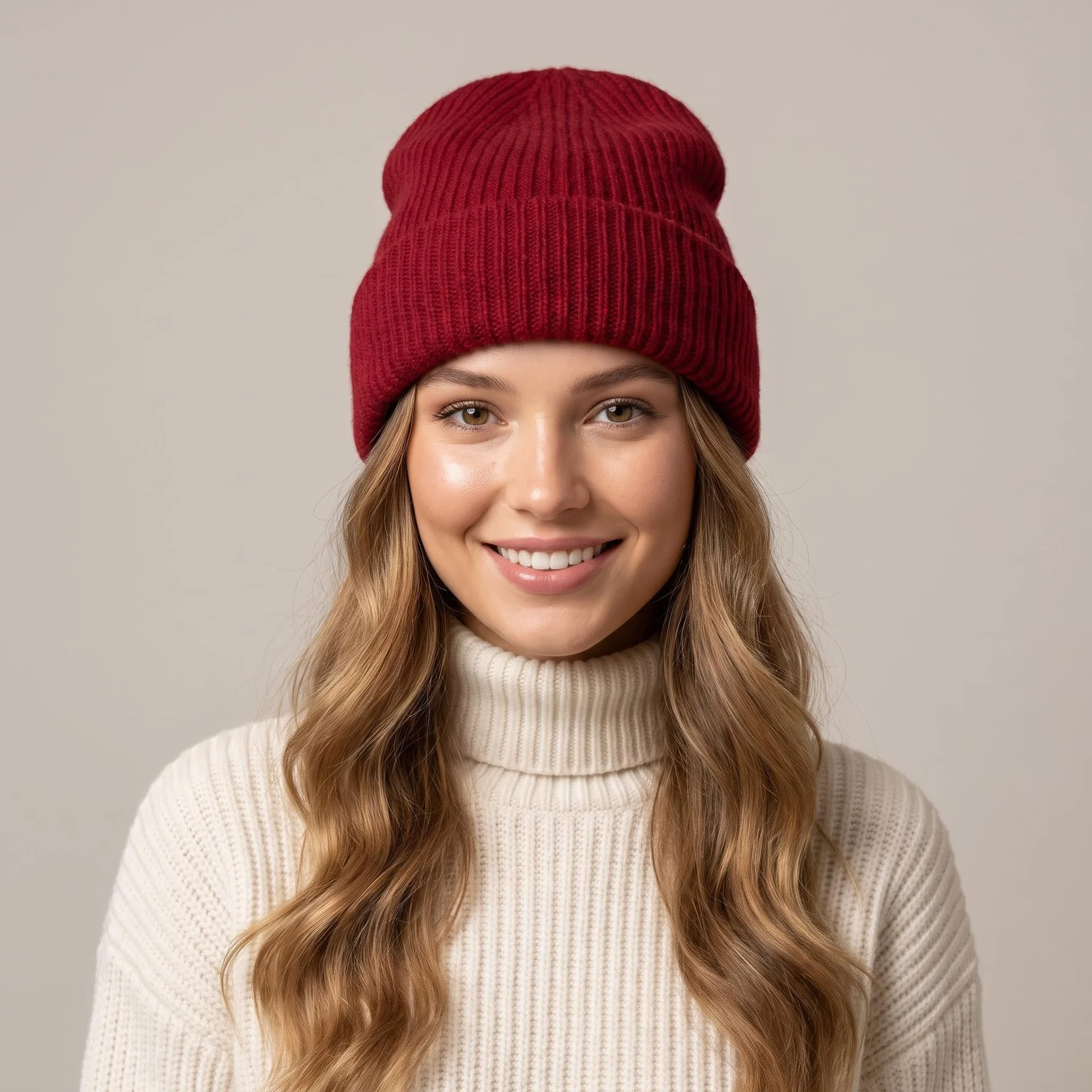 Hot Selling Winter Hat Real Rabbit Fur Winter Hats For Women Fashion Warm Beanie Hats Women Solid Adult Cover Head Cap
