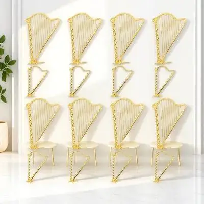 

20Pcs Vintage Alloy Lyre Harp Pendant Realistic Music Instrument Charm for Jewelry Making DIY Bracelets Necklaces