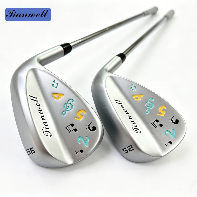 

Tianwell Golf Wedges Set 48/50/52/54/56/58/60 Degree Musical note pattern Golf Sand Wedges Club With S200 Shaft No Head cover