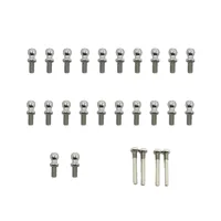 26 Pieces 1:12 Scale Screws Ball Head Screw Set Metal Upgrade Part for Wltoys A949 A959 A969 A979 K929 RC Buggy Truck