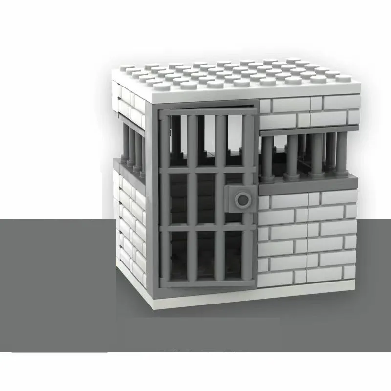 

Строительные блоки «сделай сам», сборка забора, строительные блоки, военная сцена, тюремная клетка, детали строительного блока с мелкими частицами