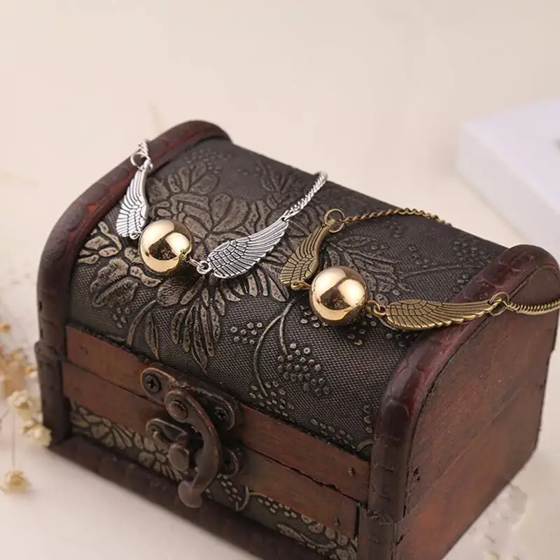 Pulsera de alta gama para Harri Golden Snitch, pulsera hecha a mano con capa de Hedwig de búho con múltiples alas de Potter, regalos para seguidores